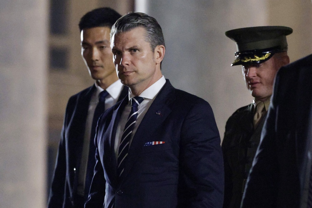 Hegseth has spoken about the U.S.-Iran war in religious terms (Getty)
