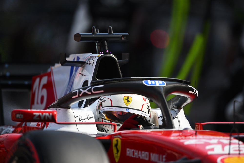 Leclerc is now 15 points behind teammate Lewis Hamilton in the standings (Getty)