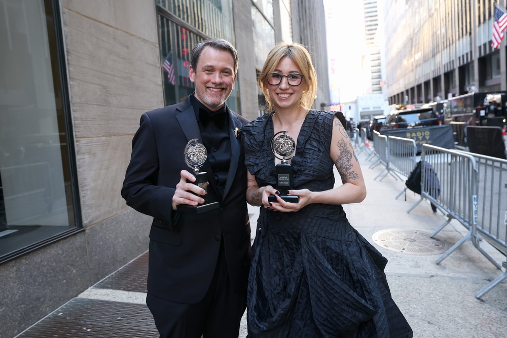Michael Arden and Jen Schriever won for their lighting design on ‘The Lost Boys’ (Getty)
