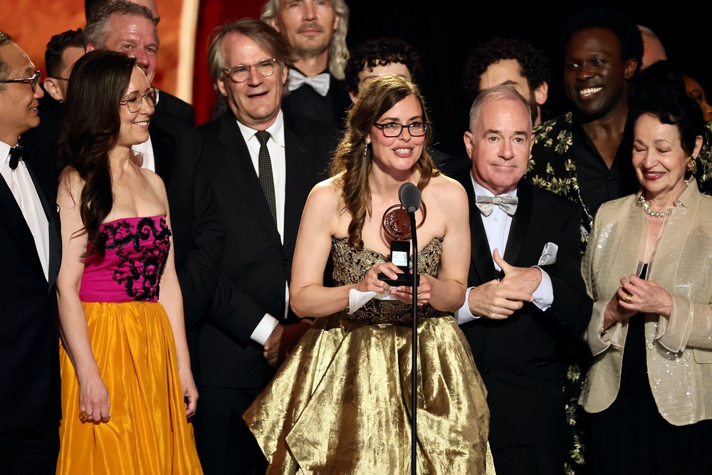 Lear deBessonet accepted the Best Revival of a Musical award for ‘Ragtime’ (Getty)