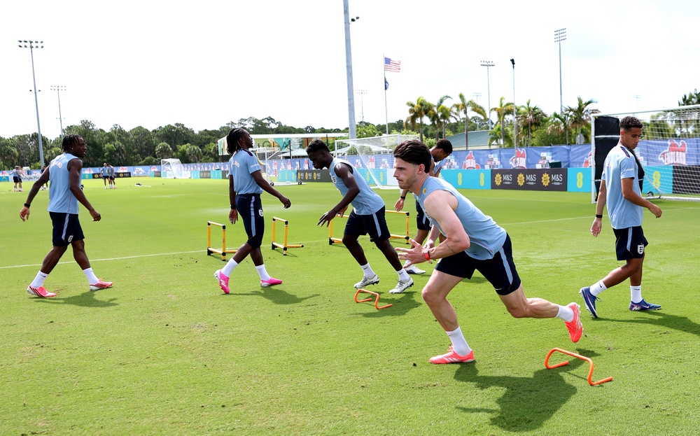 England’s Arsenal contingent has joined up with the squad (Getty)