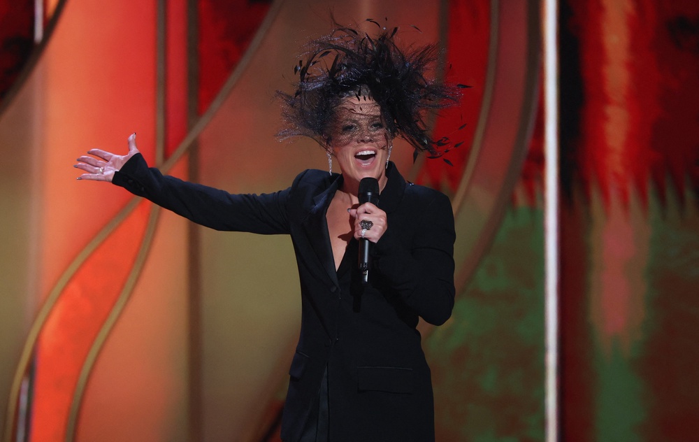 Pink went down a storm as this year’s Tony Awards host (Reuters)