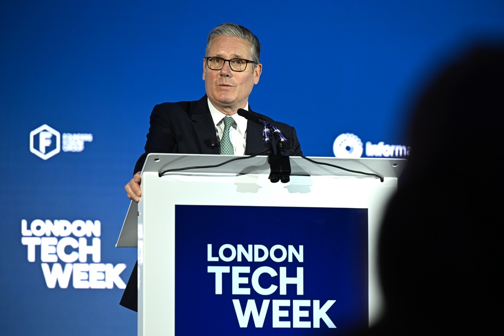 Sir Keir Starmer made the announcement during London Tech Week (Getty)
