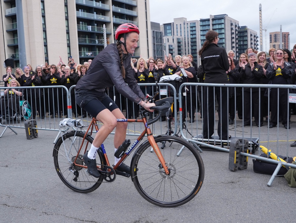 Scott's journey will take her from Wembley Stadium in London to Sunderland's Stadium of Light (PA)