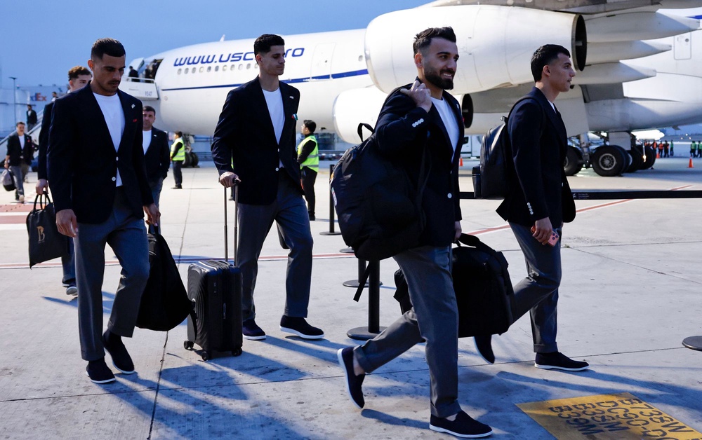 The Iranian delegation traveled via private jet from Antalya on Saturday to Tijuana, Mexico, following a late change of plans two weeks ago to use Mexico as a training base instead of Tucson, Arizona (Getty Images)