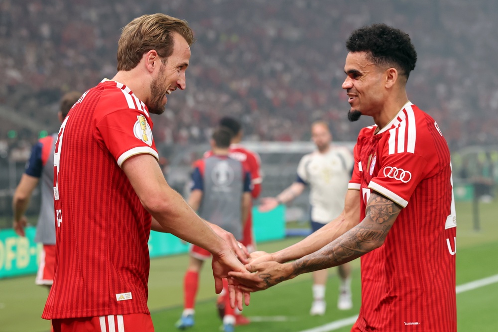 Kane and Diaz immediately struck up a devastating partnership at Bayern (Getty)