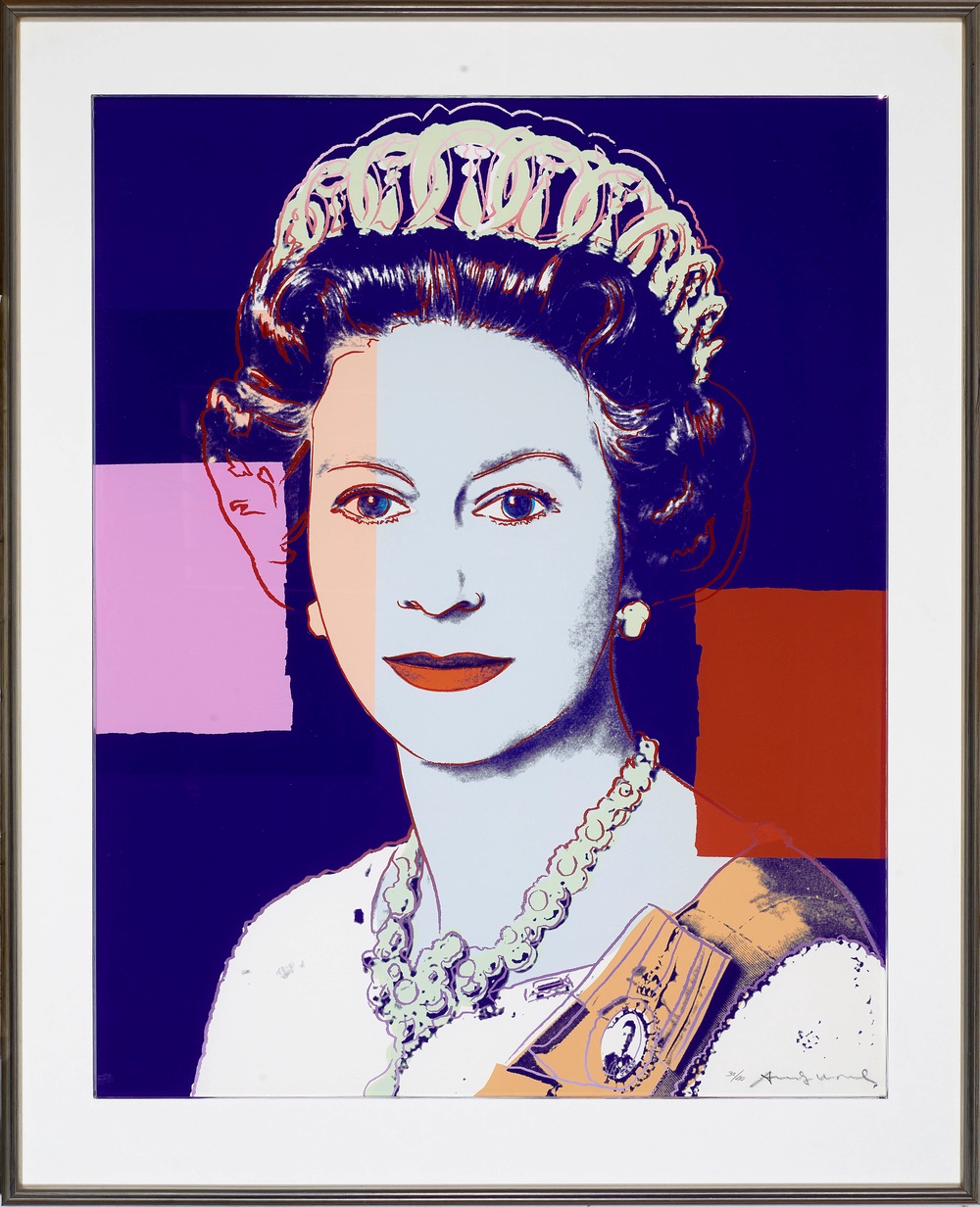 Andy Warhol's portrait of Queen Elizabeth II (PA)