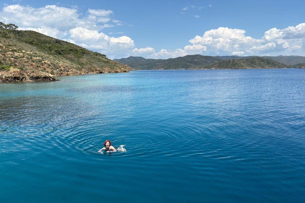 Rebecca relished the opportunity for spontaneous excursions and swims (Rebecca Hall)