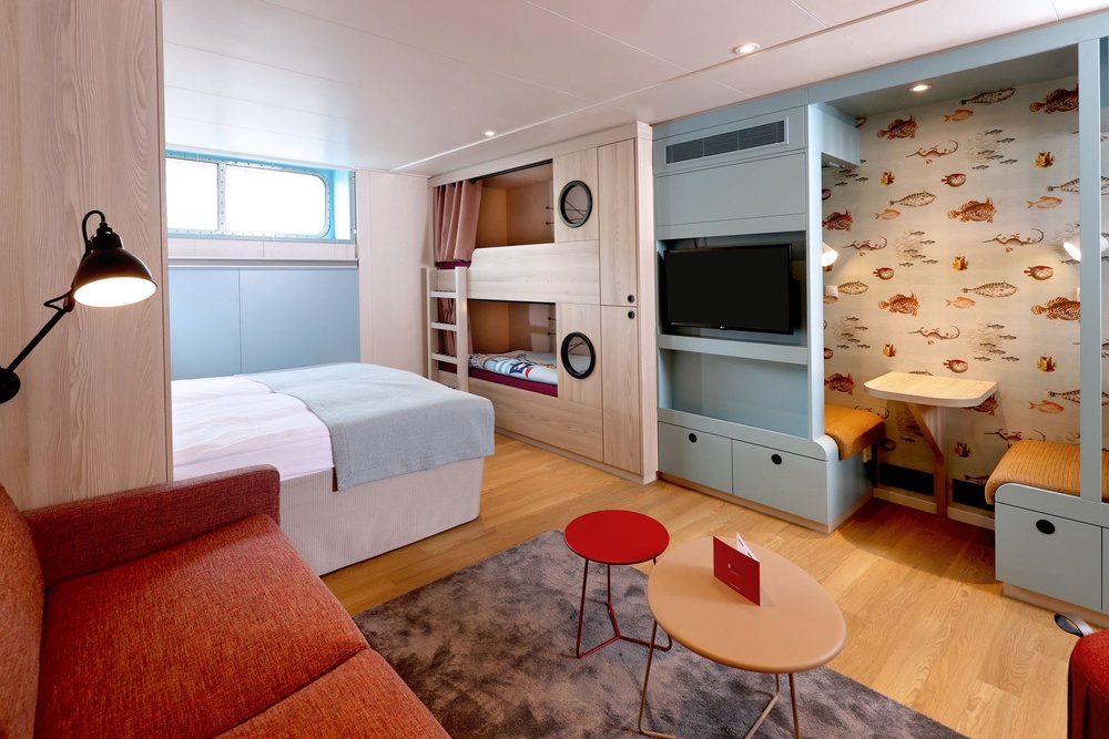 A family cabin aboard A-Rosa Sena is great for young children (A-Rosa Cruises)