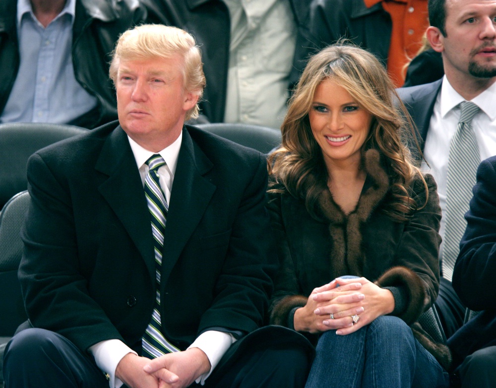 Donald Trump and wife, Melania, attended a Knicks game back in 2005, a decade before the then-relity TV star mounted his bid for the White House (WireImage)