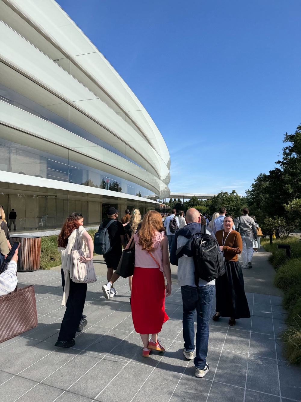 Attendees at Apple's WWDC26 on 8 June, 2026 (Andrew Griffin)