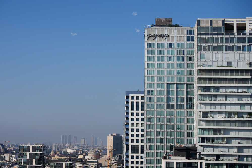 Israel’s Iron Dome air defence system fires to intercept missiles launched from Iran over central Israel (Ohad Zwigenberg/AP) (AP)