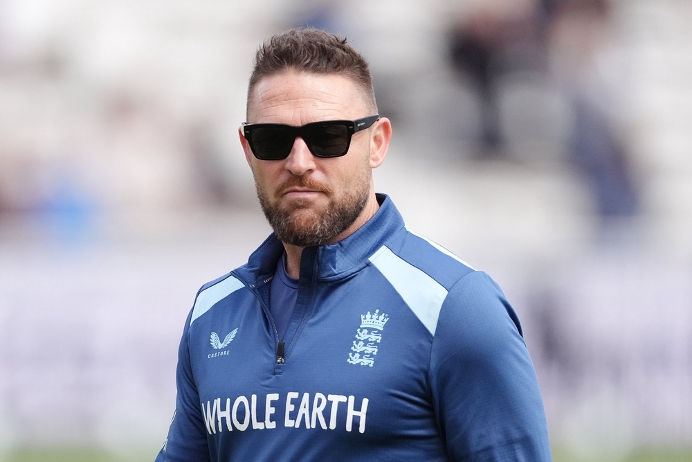England head coach Brendon McCullum has previous warned his players over excessive behaviour (Ben Whitley/PA) (PA Wire)