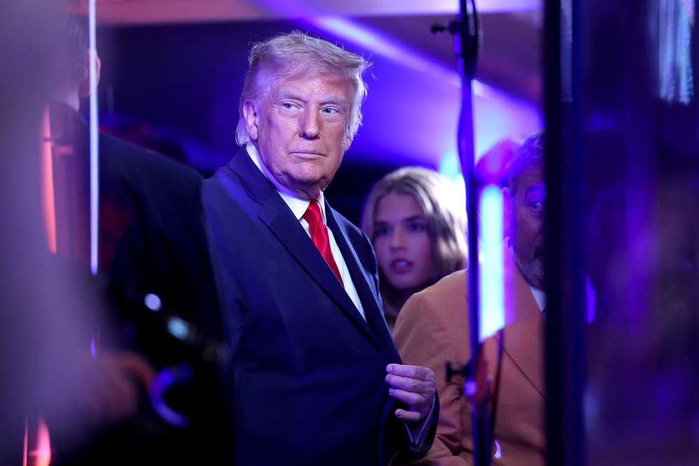 Trump attends game 3 of the NBA finals at Madison Square Garden (Getty)