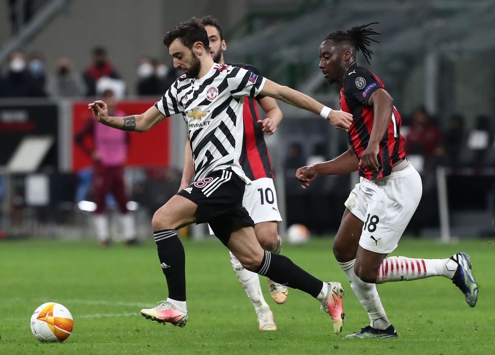 AC Milan and Manchester United recently played against each other in the 2020/21 Europa League (Getty)