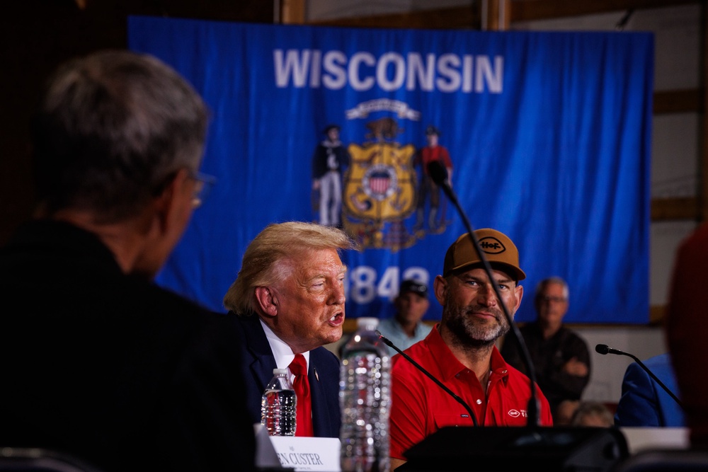 Shortly after the interview, Trump defended his abrupt exit, claiming he had become upset because of the poor weather (Getty Images)