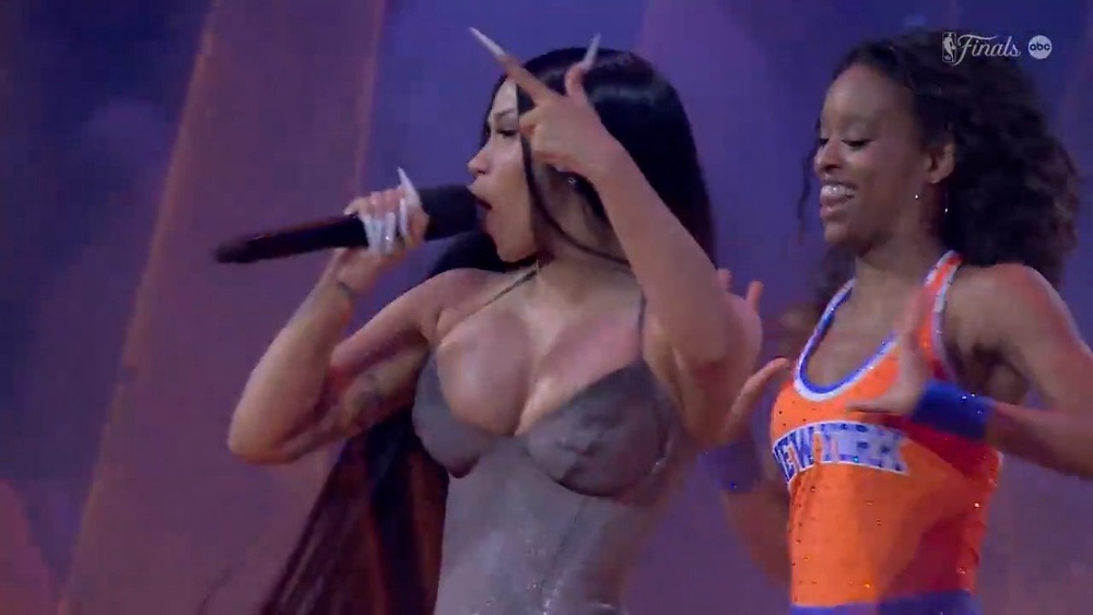 Cardi B performed at the NBA Finals in New York City (ABC)