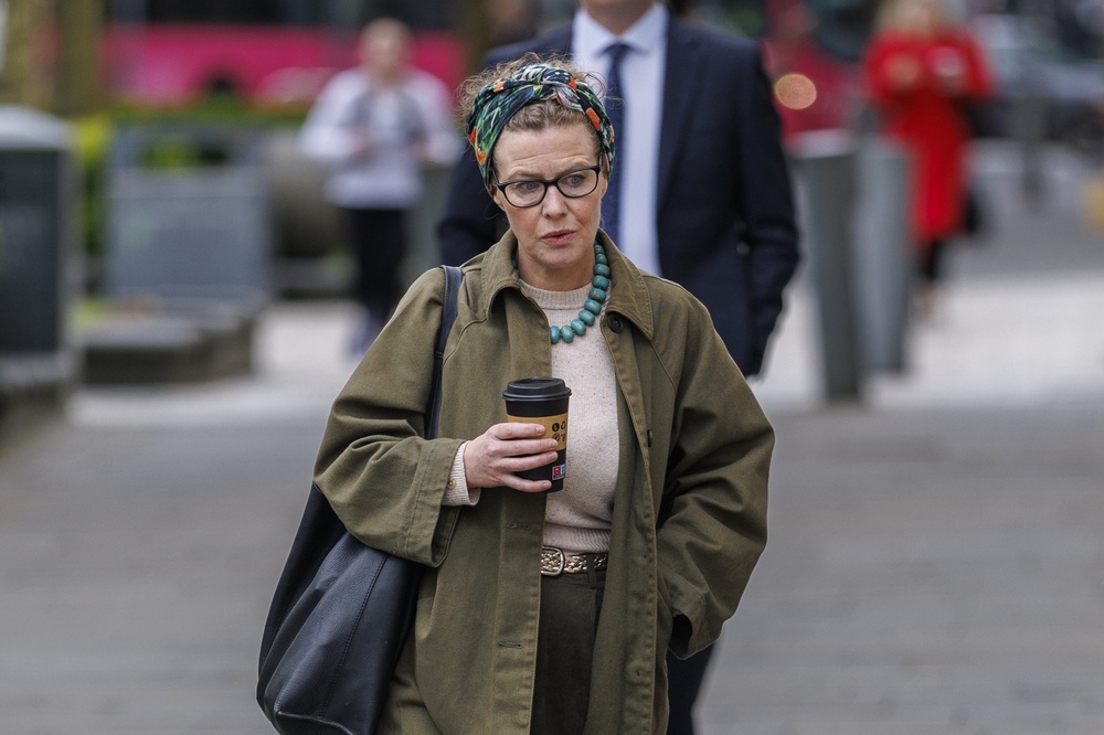 Fiona Donohoe, the mother of 14-year-old Noah Donohoe, arrives at Belfast Coroner’s Court (Liam McBurney/PA) (PA Wire)