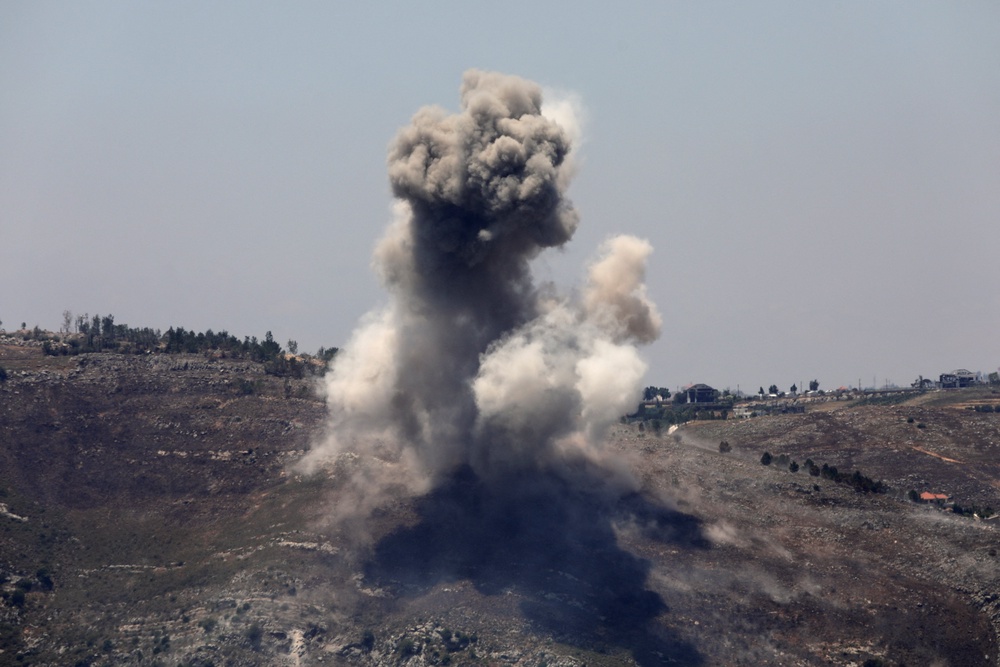 Israel also launched an attack on Marjayoun (Reuters)