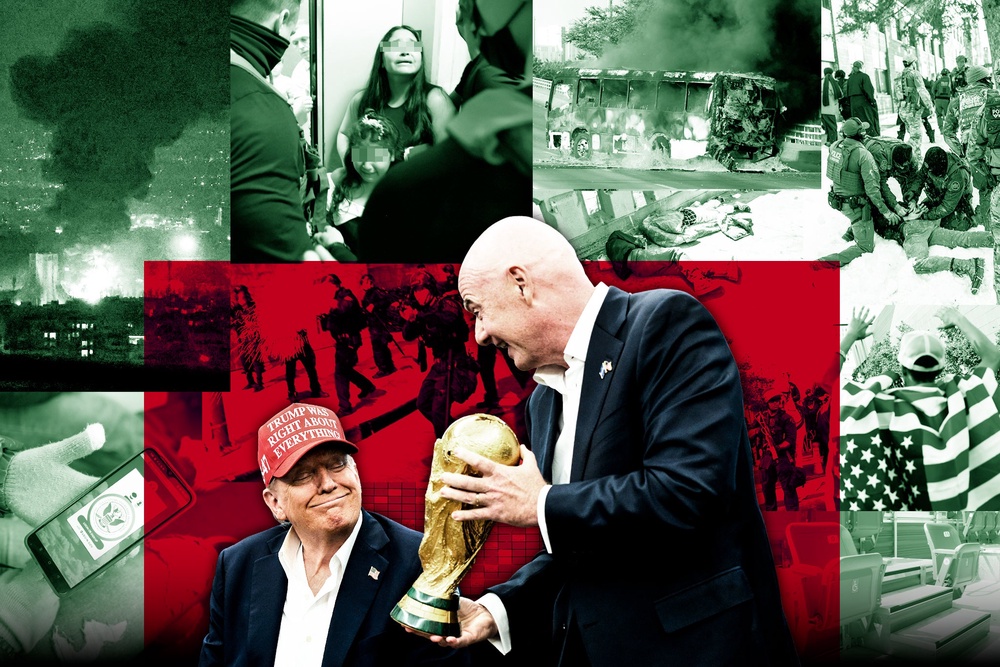 Image from: World Cup 2026 live: Mexico face protests before opener after Gianni Infantino’s shambolic press conference