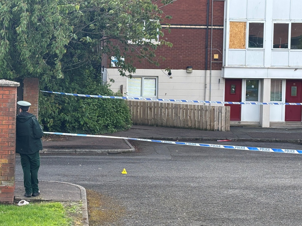 A police cordon at the scene of the attack (Rebecca Black/PA) (PA Wire)
