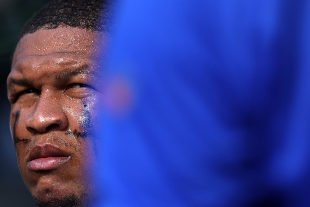 Jackson has been the Rams' starting left tackle for the past three seasons, starting 45 regular-season games and six playoff games (Steph Chambers/Getty Images)