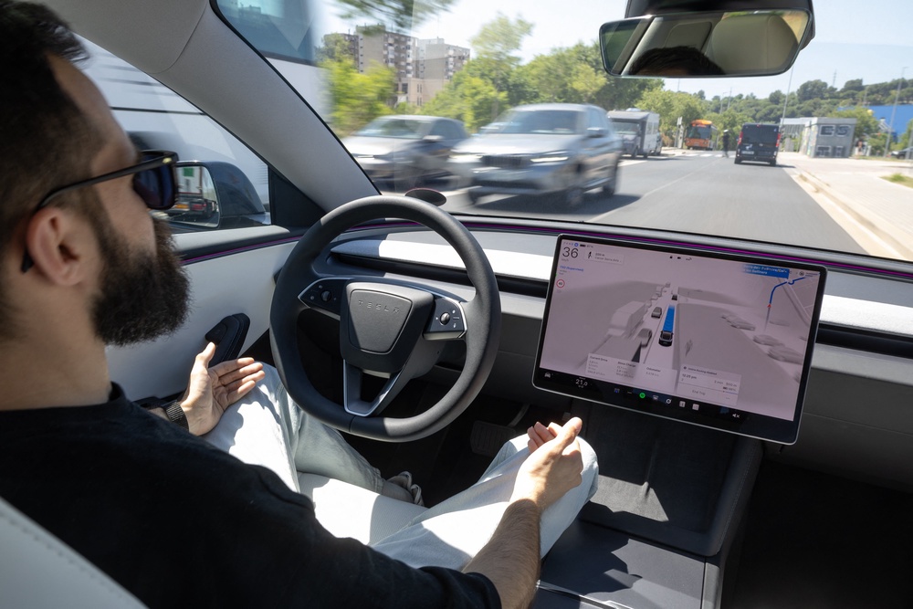 Tesla’s proposal to launch driverless cars in Las Vegas comes after the vehicles have been tested across Texas (AFP/Getty)