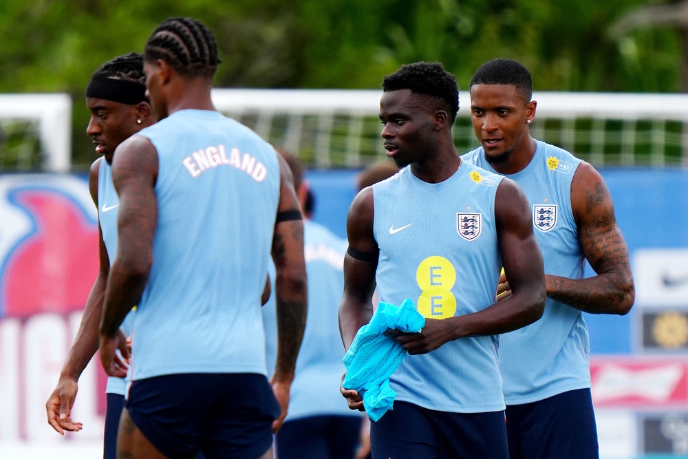 Bukayo Saka has linked up with England (Bradley Collyer/PA) (PA Wire)