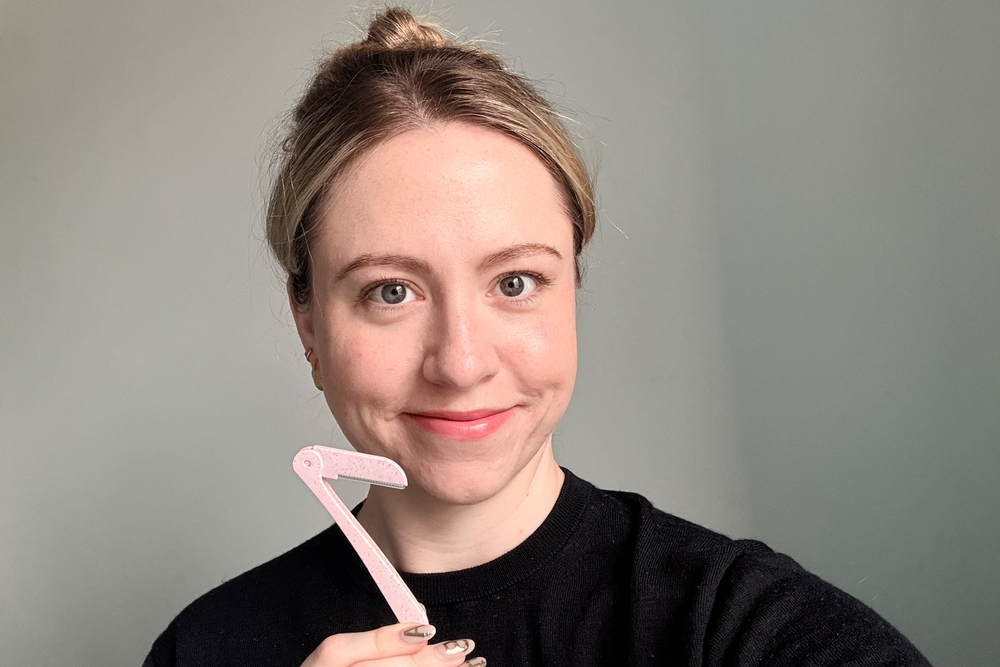 The blade is made from a recyclable wheat straw (Louise Whitbread/The Independent)