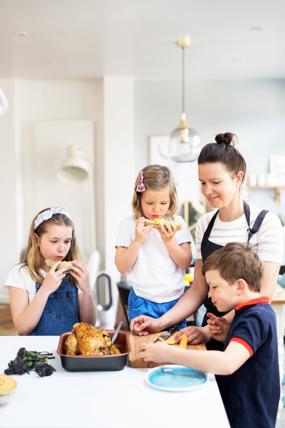 Claudine believes children are more adventurous when they eat the same food as everyone else (Helen Cathcart)