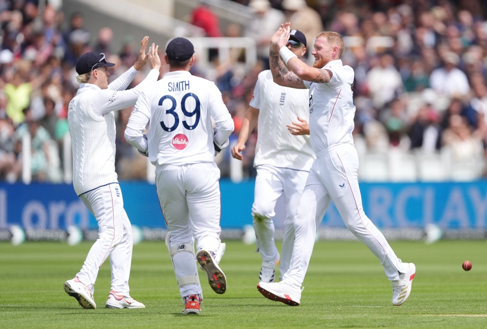 England celebrated victory in the first Test against New Zealand (Ben Whitley/PA) (PA Wire)