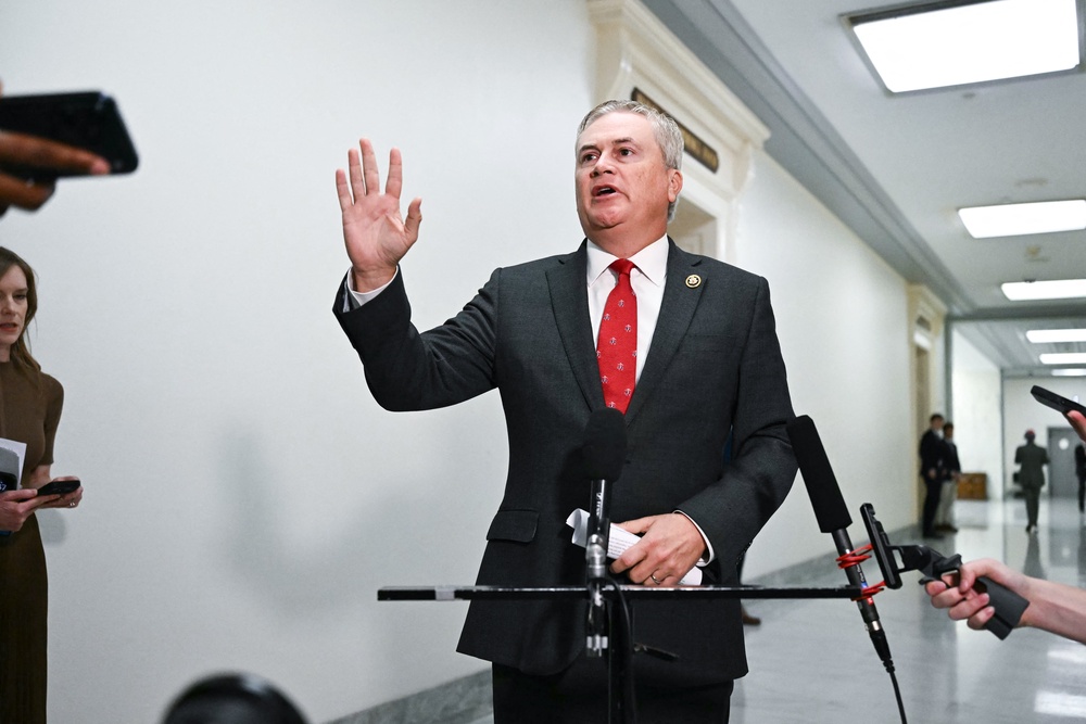 The committee’s Republican chair James Comer subpoenaed Gates for testimony after finding that the Justice Department’s Epstein files contained ‘information’ to assist in its long-running investigation into the late sex offender (AFP/Getty)