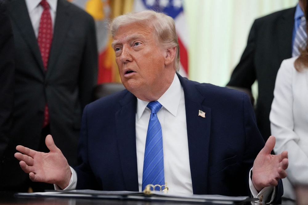 President Trump vowed that the U.S. would respond with military force after an Iranian drone ‘shot down’ a U.S. aircraft (AFP/Getty)