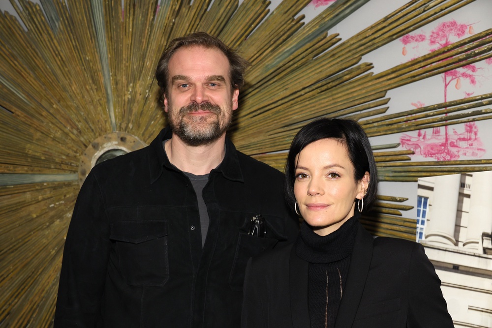 David Harbour and Lily Allen (Getty)