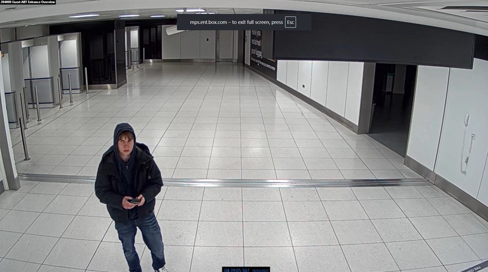 Natland at Manchester Airport in March last year (Counter Terrorism Policing/PA) (Metropolitan Police)