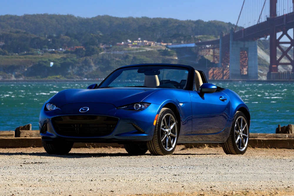 The current Mazda MX-5 Miata remains a milestone for light, fun convertibles (Mazda North American Operations)