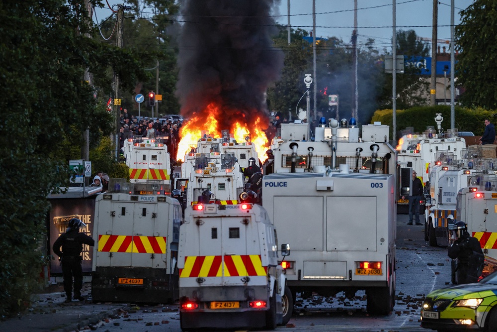 Police clash with protesters on Wednesday (AFP/Getty)