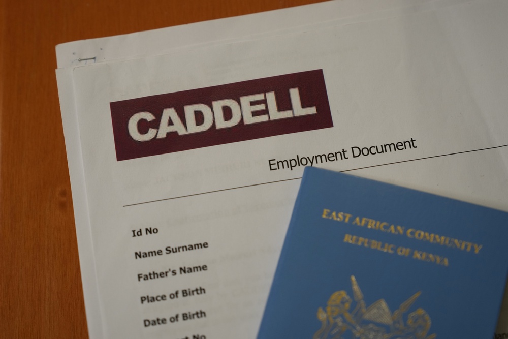 Employment documents and a passport belonging to a worker at the construction site of the new U.S. Consulate (Copyright 2026 The Associated Press. All rights reserved)