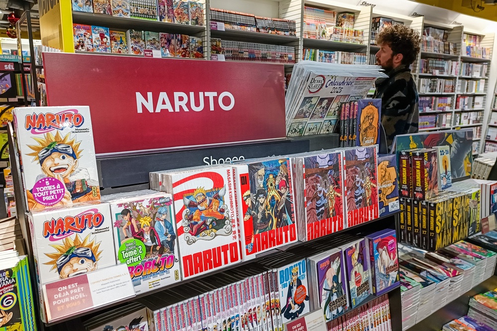 File photo; The campaign said using the creative works that aim to convey ‘courage, friendship, and perseverance’ in a ‘military context’ has caused concerns among anime and manga fans (AFP/Getty)