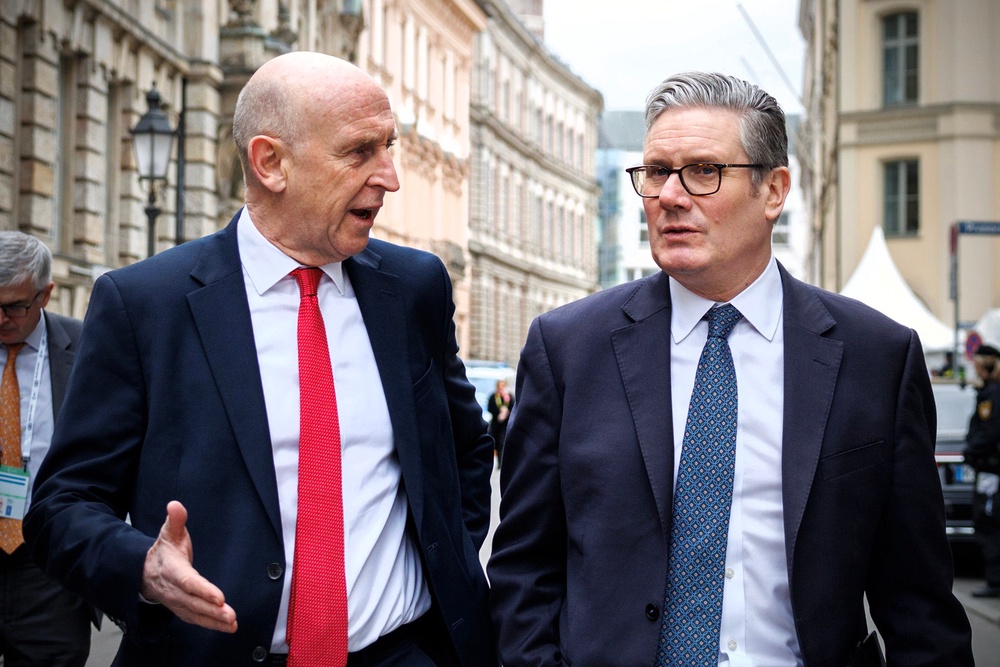 John Healey accused Sir Keir and Rachel Reeves of having been ‘unwilling to commit the resources that the nation needs to defend the country at this time of rising threats’ (Simon Dawson / No 10 Downing Str)