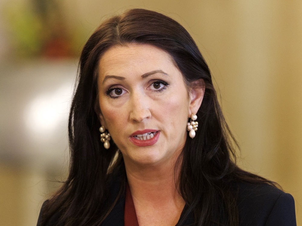 Deputy First Minister Emma Little-Pengelly said there were questions to be asked about immigration policy across the two islands and checks taking place in Dublin (Liam McBurney/PA) (PA Wire)