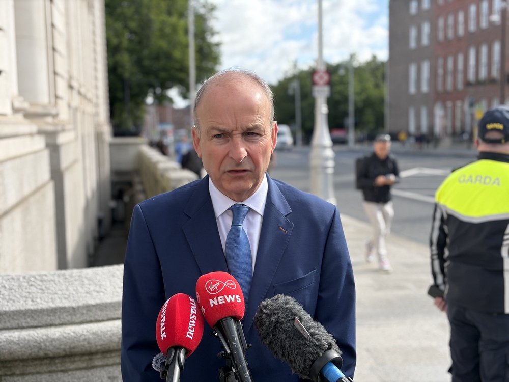 Irish Premier Micheál Martin said the Common Travel Area ‘works’ for Irish and British citizens (Grainne Ni Aodha/PA) (PA Wire)
