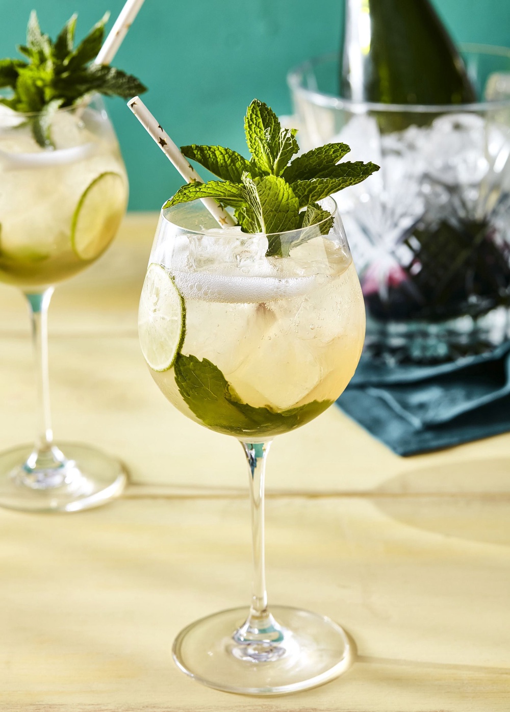 Elderflower season in a glass with prosecco, lime and mint to keep it company (Eric Medsker)