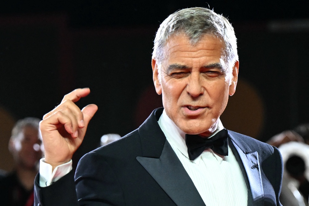 George Clooney walks the red carpet before the screening of the movie ‘Jay Kelly’ at the 2025 Venice Film Festival (AFP/Getty)