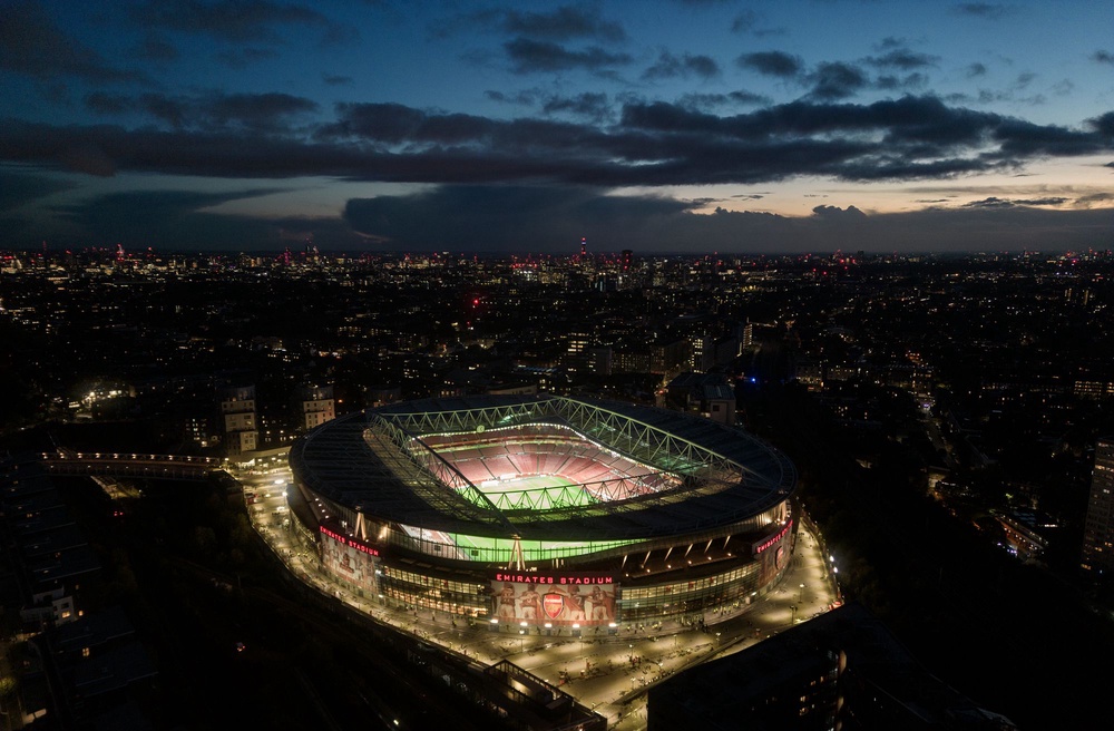 An aerial view of Arsenal's Emirates Stadium, which was built to replace the historic Highbury (Getty)