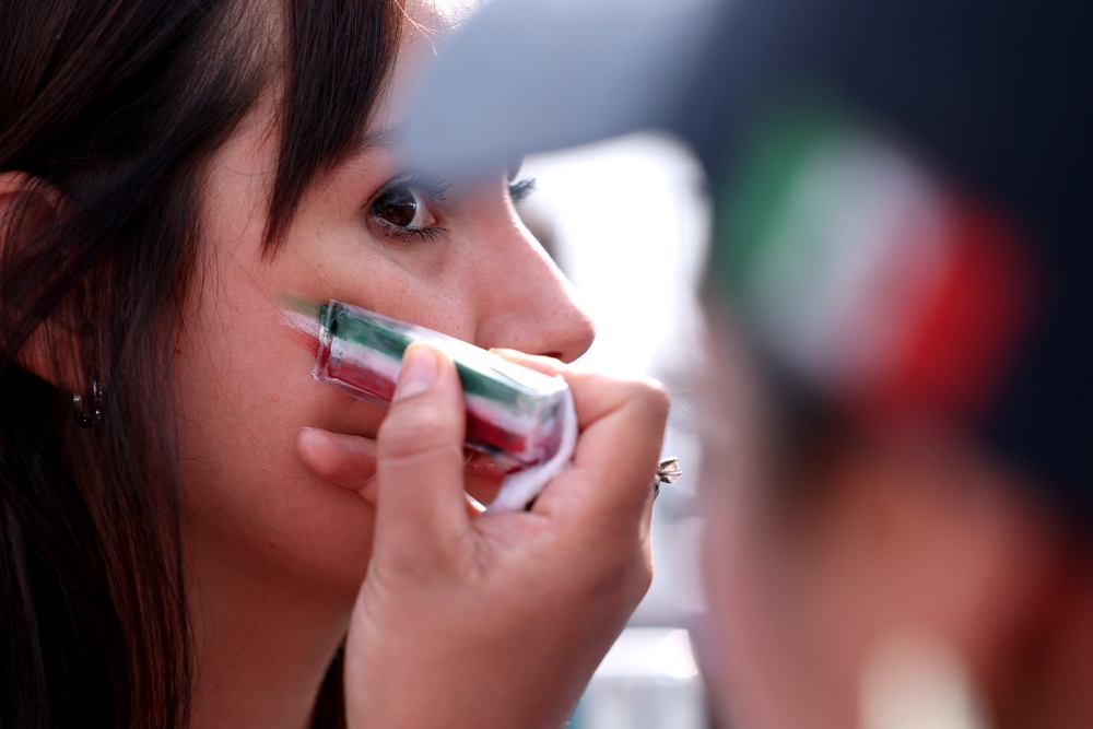 A Mexican fan arrives before the FIFA World Cup 2026 Group A match between Mexico and South Africa at Mexico City Stadium (Getty)