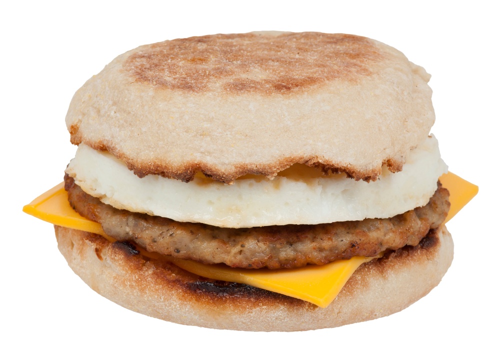 A Sausage McMuffin With Egg, like the one seen here, was allegedly responsible for putting one McDonald's customer completely out of commission (McDonald's)