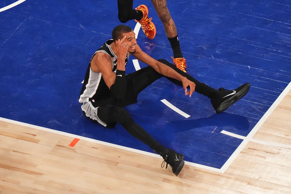 The confrontation followed a historic collapse by the Spurs (AP Photo/Frank Franklin II)