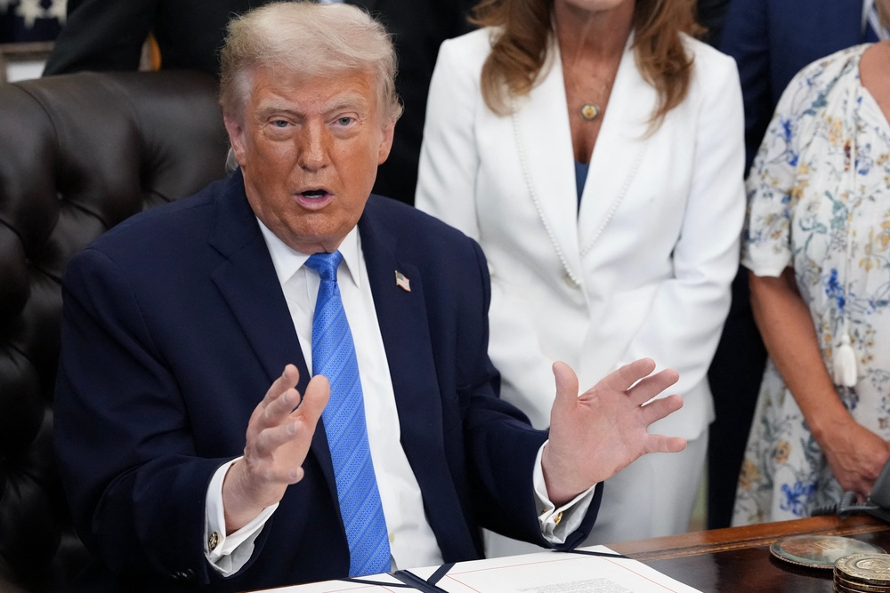 Trump has cracked down on immigration and implemented harsher restrictions for transgender people – policies that could motivate a person to give up their US citizenship (AFP/Getty)
