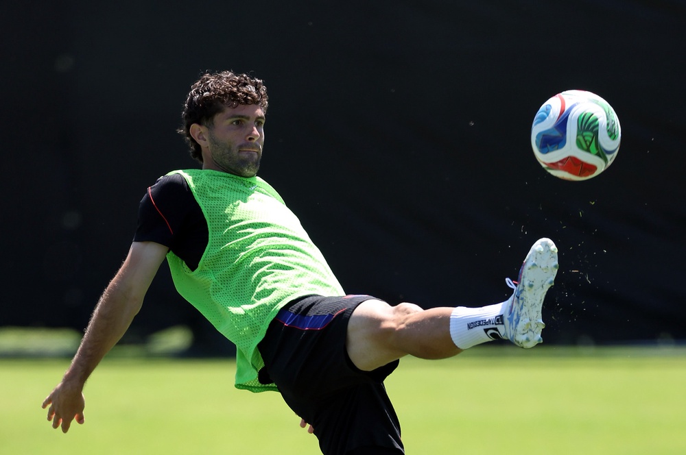 Pulisic does not shy from the spotlight that will glare more brightly than ever in the next few weeks (Jamie Squire/Getty Images)